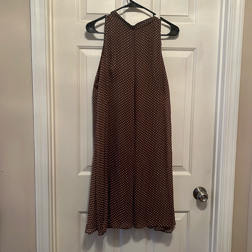 Brown Polka Dot Dress